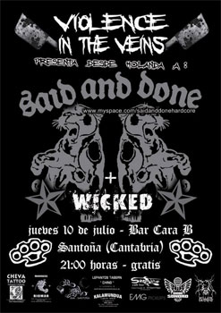 Flyer for the show @ Bar Cara B