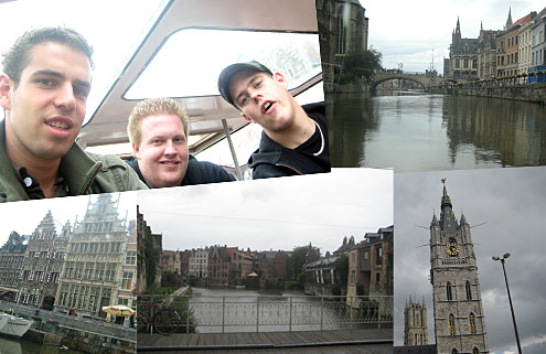 Taking a boat trip through Ghent